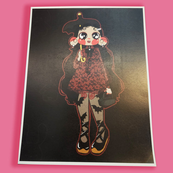 Gothic Lolita Print 8 x 10
