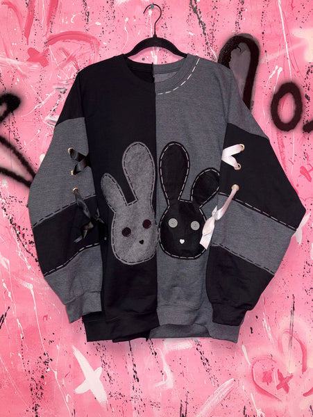 Smoke & Shadow Bunny Halves Crewneck