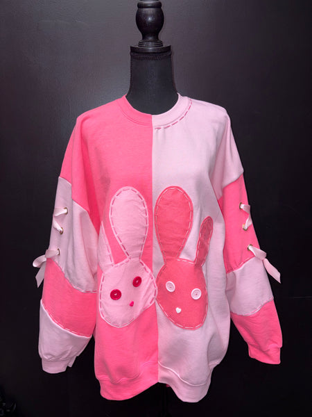 Berry Bunny Halves Crewneck