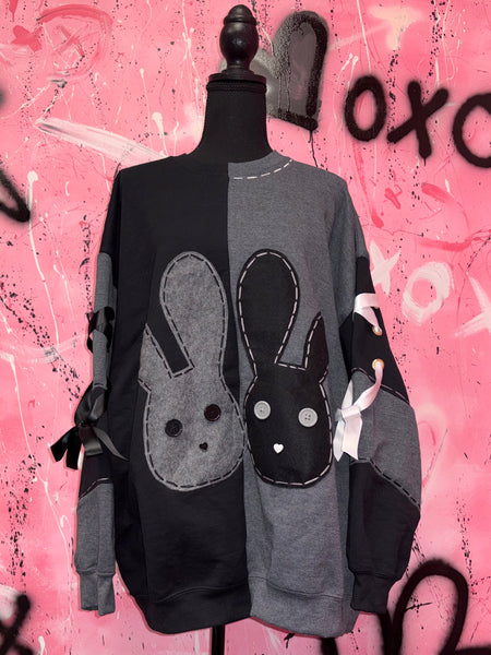Smoke & Shadow Bunny Halves Crewneck