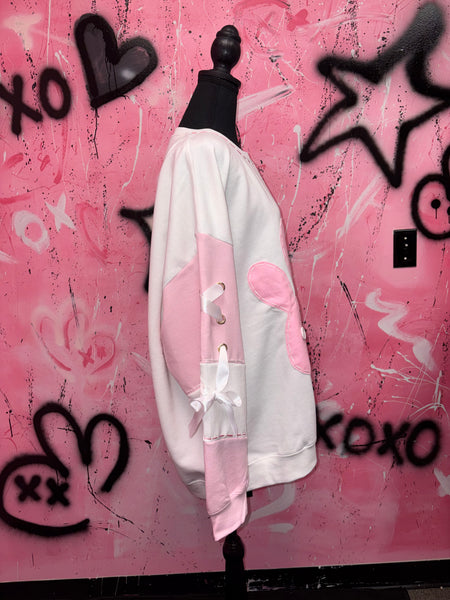 Pastel Bunny Halves Crewneck