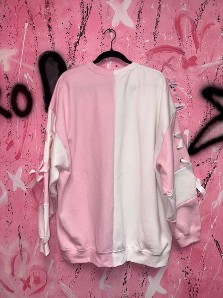 Pastel Bunny Halves Crewneck