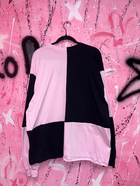 Black and Pink Checked Long Sleeve