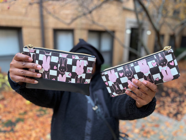 Checkered Bunny Bag