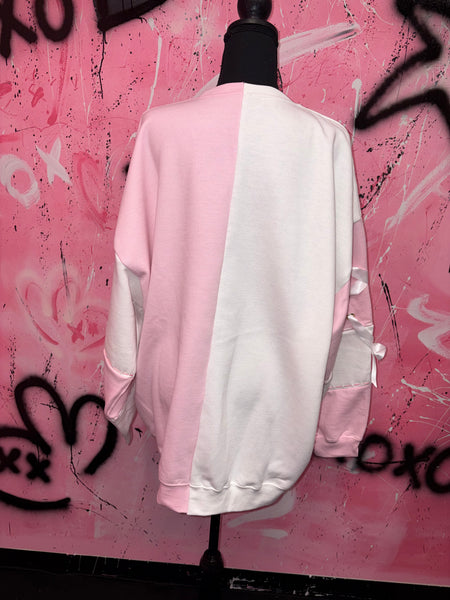 Pastel Bunny Halves Crewneck
