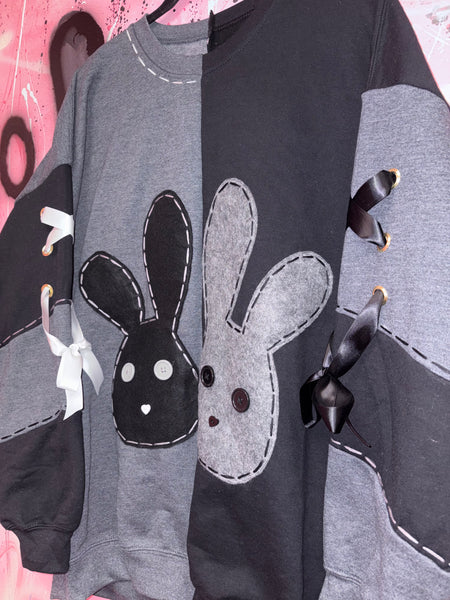 Smoke & Shadow Bunny Halves Crewneck