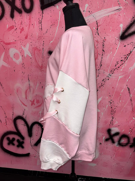 Pastel Bunny Halves Crewneck