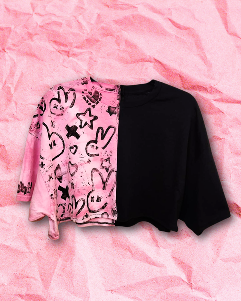 Bunny Mayhem Crop Tee